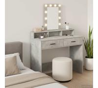 vidaXL Dressing Table Grey 100 x 41 x 140 cm Engineered Wood