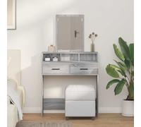 vidaXL Dressing Table Grey Sonoma 79 x 41 x 140 cm Engineered Wood