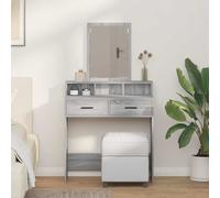 Dressing Table Grey Sonoma 79 x 41 x 140 cm Engineered wood