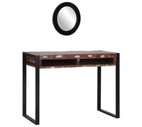 vidaXL Dressing Table Multicolour 100 x 50 x 75 cm Solid Reclaim wood