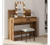 vidaXL Dressing Table Old Wood 100 x 40 x 130 cm Engineered Wood