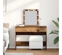 vidaXL Dressing Table Old Wood 100 x 40 x 130 cm Engineered wood