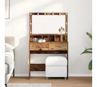 vidaXL Dressing Table Old wood 80 x 41 x 134.5 cm Engineered Wood