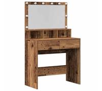 vidaXL Dressing Table Old wood 80 x 41 x 134.5 cm Engineered Wood
