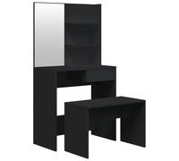 vidaXL Dressing Table Set Makeup Vanity Table Makeup Desk Vanity Desk Black