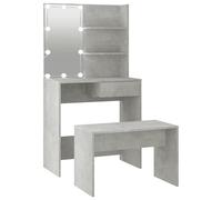 vidaXL Dressing Table Set with LED Makeup Vanity Desk Jewellery Cosmetic Mirrore