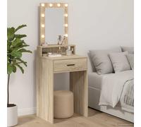 vidaXL Dressing Table Sonoma Oak 50 x 41 x 135 cm Engineered Wood