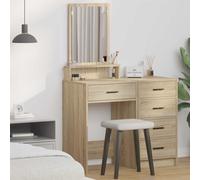 vidaXL Dressing Table Sonoma Oak 50 x 41 x 140 cm Engineered Wood