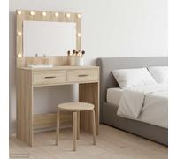 vidaXL Dressing Table Sonoma Oak 78.5 x 41 x 135 cm Engineered Wood