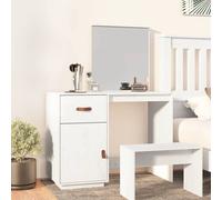 vidaXL Dressing Table White 95x50x134 cm Solid Wood Pine