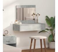 Dressing Table with Drawer with Storage Engineered Wood Modern Vanity vidaXL