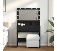 Dressing Table with LED Bedroom Cosmetic Table Vanity Desk Makeup Table vidaXL