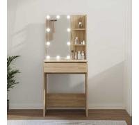 Vidaxl Dressing Table With Led Sonoma Oak 60X40X140 Cm