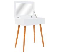vidaXL Dressing Table with Mirror MDF 60x40x75cm Makeup Vanity Desk Furniture