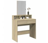 vidaXL Dressing Table with Mirror Sonoma Oak 80x41x144.5 cm