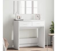 vidaXL Dressing Table with Mirror White 80x39x80 cm