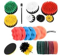 vidaXL Drill brush set 28 pcs 28 pcs Multicilor na