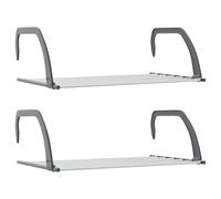 vidaXL Drying Racks Towel Racks Towel Shelves Clothes Airers 2 pcs Aluminium