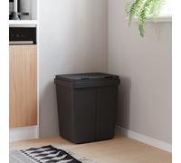 vidaXL Dual Bin Anthracite 2x25 L