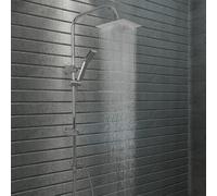 Vidaxl Dual Head Shower Set With Hand Shower Stainless Steel