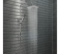 Vidaxl Dual Head Shower Set With Hand Shower Stainless Steel