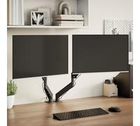 vidaXL Dual Monitor Arm for Max 27 Inch Screen Gas Spring 20 kg
