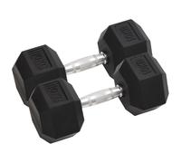 vidaXL Dumbbells 2 pcs 20 kg Cast Iron UK GF0