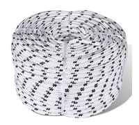 Braided Boat Rope Polyester Sturdy Yacht Cable Black/White Multi Sizes vidaXL