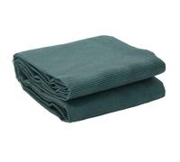 vidaXL Durable Outdoor Camping Floor Mat 3.5x2.5m - Green, Polyester, PVC Coating, UV-Resistant, Friction-Enhanced, Water Resistant Ground Sheet