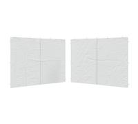 vidaXL 2x Party Tent Sidewall with Zipper PE White Garden Marquee Enclosure
