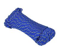 'vidaXL Durable Polypropylene Boat Rope, Weather-Resistant Marine Rope, Easy-to-Handle, Ideal for Sailing, Boating and Camping, 4mm Thick, 100 meters - Blue