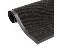 vidaXL Dust Control Mat Rectangular Tufted 80x120cm Black Welcome Carpet Rug