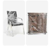 vidaXL Dust Sheet 6 pcs Transparent 400 x 500 cm HDPE, Clear Dust Sheet, Polyethylene Cover, Waterproof, Protective, Project Protector, Surface Protection, DIY