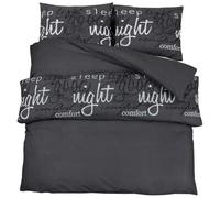 vidaXL Duvet Cover Set, Duvet Bedding Set for Bedroom, Slipcover with Button Closures, Decorative Pillowcase Bedspreads, Black 225x220 cm Cotton