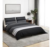 Vidaxl Duvet Cover Set Black And White 200X200 Cm Cotton