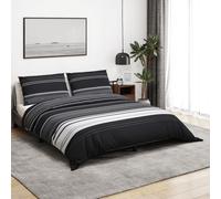 Duvet Cover Set Bedding Black and White 260x220 cm Cotton vidaXL