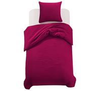 vidaXL Duvet Cover Set Burgundy 155x220/80x80 cm
