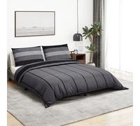 (dark grey, 200 x 200 cm + 65 x 65 cm/ 2 pcs) vidaXL 1/2x Duvet Cover Set Cotton Duvet Slipcover Sheet Multi Colours/Sizes