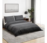 Duvet Cover Set Bedding Slipcover Dark Grey 260x220 cm Cotton vidaXL