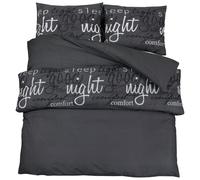 vidaXL Duvet Cover Set Duvet Bedding Set Slipcover Black 200x200 cm Cotton