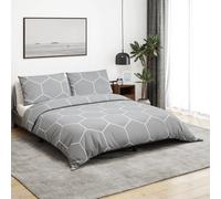 Duvet Cover Set Bedding Slipcover Grey 200x200 cm Cotton vidaXL