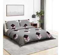 (multicolour, 200 x 200 cm + 80 x 80 cm/ 2 pcs) vidaXL 1/2x Duvet Cover Set Cotton Duvet Slipcover Sheet Multi Colours/Sizes