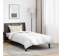 vidaXL Duvet Set with Pillow 2 pcs White 135 x 220 cm Down