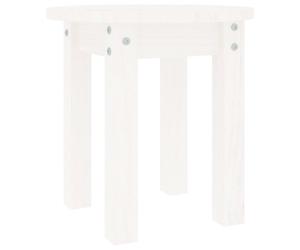 vidaXL 'Effortlessly Elegant Coffee Table - Solid Pine - Ultra-Sturdy Frame - Practical Round Tabletop Design - White Finish - Modern Living Room
