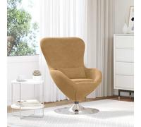 vidaXL Egg Chair Brown 63 x 73 x 90 cm Velvet