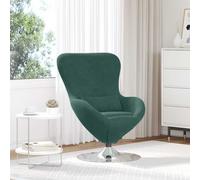 vidaXL Egg Chair Dark Green 63 x 73 x 90 cm Velvet