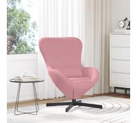 vidaXL Egg Chair Pink 63 x 73 x 90 cm Velvet