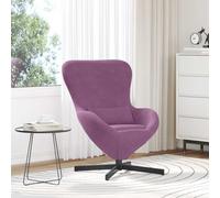 vidaXL Egg Chair Purple 63 x 73 x 90 cm Velvet