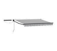 vidaXL Electric Retractable Awning Anthracite and White 3.5 x 2.5 m