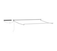 vidaXL Electric Retractable Awning Frame White 3 x 2 m Steel